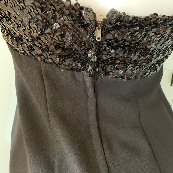 Vintage 60s Ann Barry Sequined Dress Small Party Cocktail Formal Mod LBD Black - Picture 15 of 15